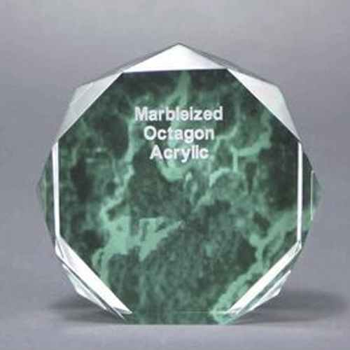 Octagon Award (Green Marble)